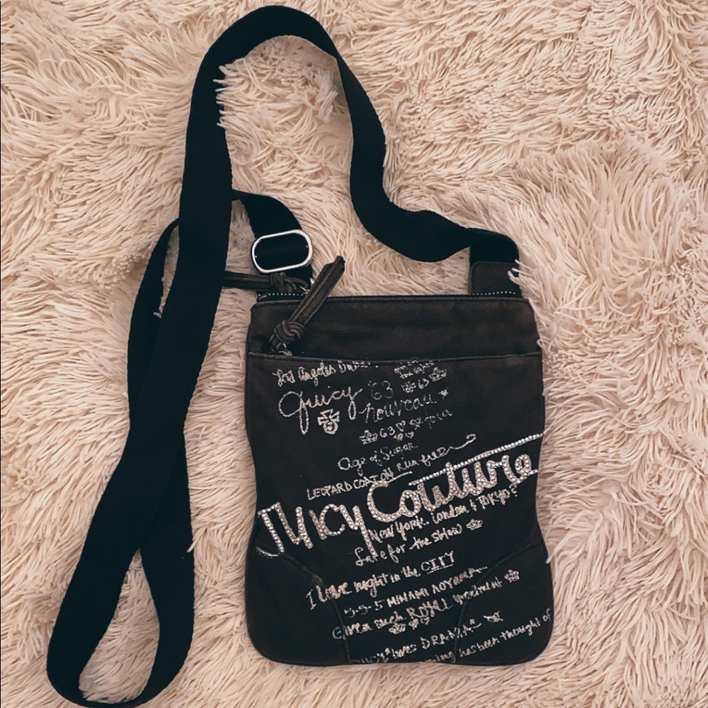 Juicy Couture black and silver crossbody